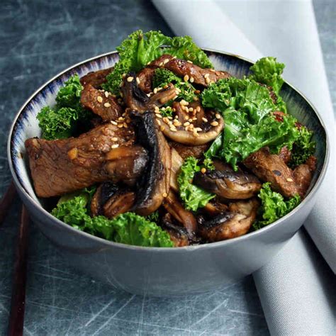 Beef, Teriyaki and Kale